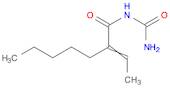 Heptanamide, N-(aminocarbonyl)-2-ethylidene-