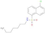 1-Naphthalenesulfonamide, 5-chloro-N-heptyl-