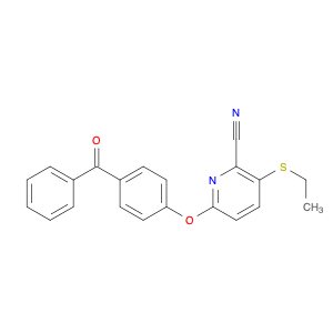 2-Pyridinecarbonitrile, 6-(4-benzoylphenoxy)-3-(ethylthio)-