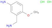 Benzenemethanamine, 5-amino-2-methoxy-, hydrochloride (1:2)