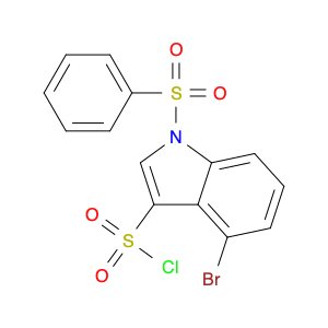 4-Bromo-1-(phenylsulfonyl)-1H-indole-3-sulfonyl chloride