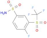 Benzenesulfonamide, 4-fluoro-3-[(trifluoromethyl)sulfonyl]-