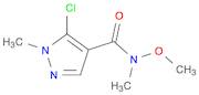 1H-Pyrazole-4-carboxamide, 5-chloro-N-methoxy-N,1-dimethyl-