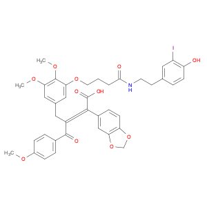 1,3-Benzodioxole-5-acetic acid, α-[1-[[3-[4-[[2-(4-hydroxy-3-iodophenyl)ethyl]amino]-4-oxobutoxy]-…
