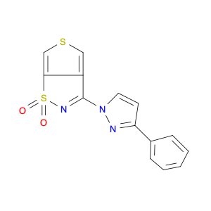 Thieno[3,4-d]isothiazole, 3-(3-phenyl-1H-pyrazol-1-yl)-, 1,1-dioxide