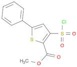 2-Thiophenecarboxylic acid, 3-(chlorosulfonyl)-5-phenyl-, methyl ester