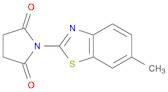 2,5-Pyrrolidinedione, 1-(6-methyl-2-benzothiazolyl)-