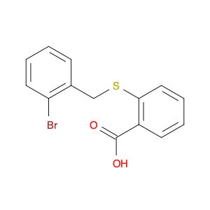 Benzoic acid, 2-[[(2-bromophenyl)methyl]thio]-