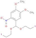 Benzene, 1-[bis(2-iodoethoxy)methyl]-4,5-dimethoxy-2-nitro-