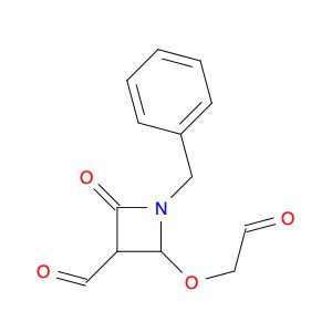 3-Azetidinecarboxaldehyde, 2-oxo-4-(2-oxoethoxy)-1-(phenylmethyl)-