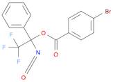 Benzoic acid, 4-bromo-, 2,2,2-trifluoro-1-isocyanato-1-phenylethyl ester