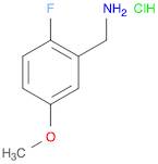 Benzenemethanamine, 2-fluoro-5-methoxy-, hydrochloride (1:1)