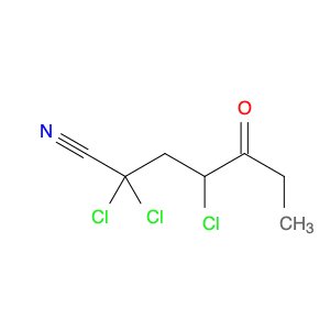 Heptanenitrile, 2,2,4-trichloro-5-oxo-