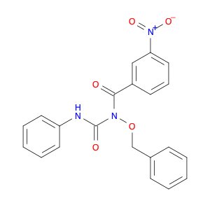 Benzamide, 3-nitro-N-[(phenylamino)carbonyl]-N-(phenylmethoxy)-