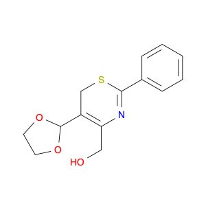 6H-1,3-Thiazine-4-methanol, 5-(1,3-dioxolan-2-yl)-2-phenyl-