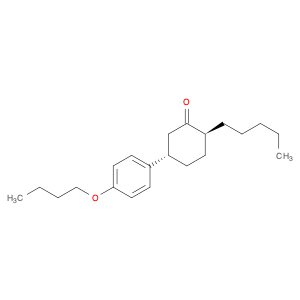 Cyclohexanone, 5-(4-butoxyphenyl)-2-pentyl-, trans- (9CI)