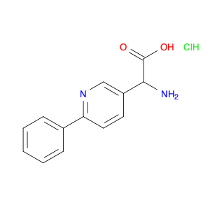 3-Pyridineacetic acid, α-amino-6-phenyl-, hydrochloride (1:1)