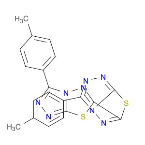 6,6'-Bi-1,2,4-triazolo[3,4-b][1,3,4]thiadiazole, 3,3'-bis(4-methylphenyl)-