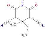 3,5-Piperidinedicarbonitrile, 4-ethyl-4-methyl-2,6-dioxo-