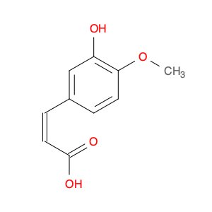 2-Propenoic acid, 3-(3-hydroxy-4-methoxyphenyl)-, (Z)- (9CI)
