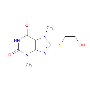 1H-Purine-2,6-dione, 3,7-dihydro-8-[(2-hydroxyethyl)thio]-3,7-dimethyl-