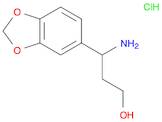 1,3-Benzodioxole-5-propanol, γ-amino-, hydrochloride (1:1)