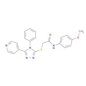Acetamide, N-(4-methoxyphenyl)-2-[[4-phenyl-5-(4-pyridinyl)-4H-1,2,4-triazol-3-yl]thio]-