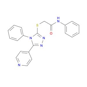 Acetamide, N-phenyl-2-[[4-phenyl-5-(4-pyridinyl)-4H-1,2,4-triazol-3-yl]thio]-