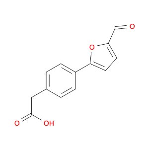 Benzeneacetic acid, 4-(5-formyl-2-furanyl)-