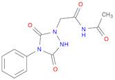 1,2,4-Triazolidine-1-acetamide, N-acetyl-3,5-dioxo-4-phenyl-