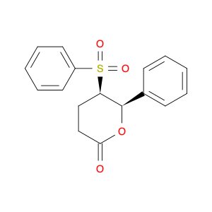 2H-Pyran-2-one, tetrahydro-6-phenyl-5-(phenylsulfonyl)-, cis- (9CI)