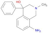 4-Isoquinolinol, 8-amino-1,2,3,4-tetrahydro-2-methyl-4-phenyl-