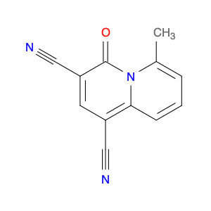 4H-Quinolizine-1,3-dicarbonitrile, 6-methyl-4-oxo-