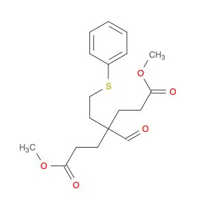 Heptanedioic acid, 4-formyl-4-[2-(phenylthio)ethyl]-, 1,7-dimethyl ester
