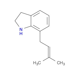 1H-Indole, 2,3-dihydro-7-(3-methyl-2-buten-1-yl)-