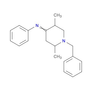Benzenamine, N-[2,5-dimethyl-1-(phenylmethyl)-4-piperidinylidene]-