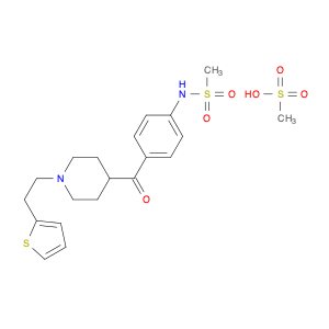 Methanesulfonamide, N-[4-[[1-[2-(2-thienyl)ethyl]-4-piperidinyl]carbonyl]phenyl]-, methanesulfonat…