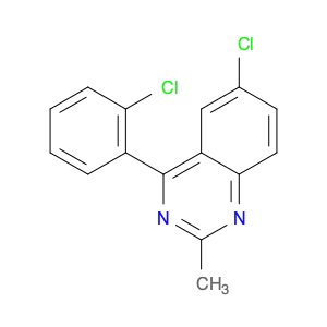 Quinazoline, 6-chloro-4-(2-chlorophenyl)-2-methyl-
