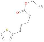 2,4-Pentadienoic acid, 5-(2-thienyl)-, ethyl ester