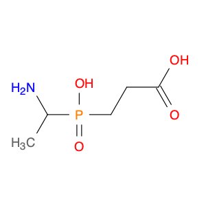 Propanoic acid, 3-[(1-aminoethyl)hydroxyphosphinyl]-