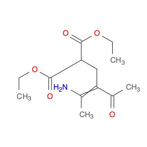 Propanedioic acid, 2-(2-acetyl-3-amino-2-buten-1-yl)-, 1,3-diethyl ester