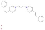 Pyridinium, 1,1'-(1,3-propanediyl)bis[4-(2-phenylethenyl)-, dibromide (9CI)