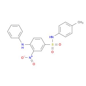 Benzenesulfonamide, N-(4-methylphenyl)-3-nitro-4-(phenylamino)-