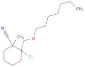 Cyclohexanecarbonitrile, chloro[(heptyloxy)methyl]methyl- (9CI)