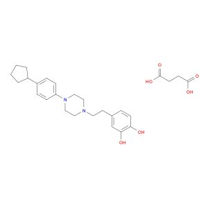 1,2-Benzenediol, 4-[2-[4-(4-cyclopentylphenyl)-1-piperazinyl]ethyl]-, (2Z)-2-butenedioate (1:1) (s…