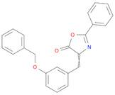 5(4H)-Oxazolone, 2-phenyl-4-[[3-(phenylmethoxy)phenyl]methylene]-