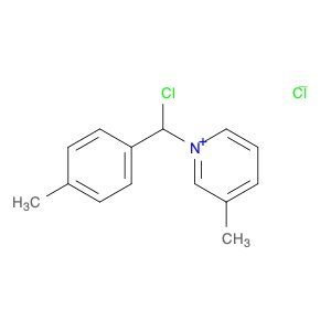 Pyridinium, 1-[chloro(4-methylphenyl)methyl]-3-methyl-, chloride (1:1)