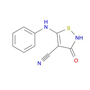 4-Isothiazolecarbonitrile, 2,3-dihydro-3-oxo-5-(phenylamino)-