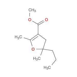 3-Furancarboxylic acid, 4,5-dihydro-2,5-dimethyl-5-propyl-, methyl ester