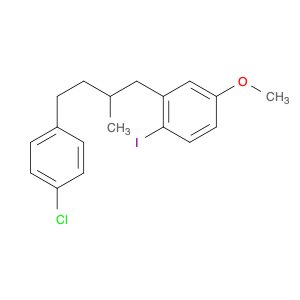 Benzene, 2-[4-(4-chlorophenyl)-2-methylbutyl]-1-iodo-4-methoxy-